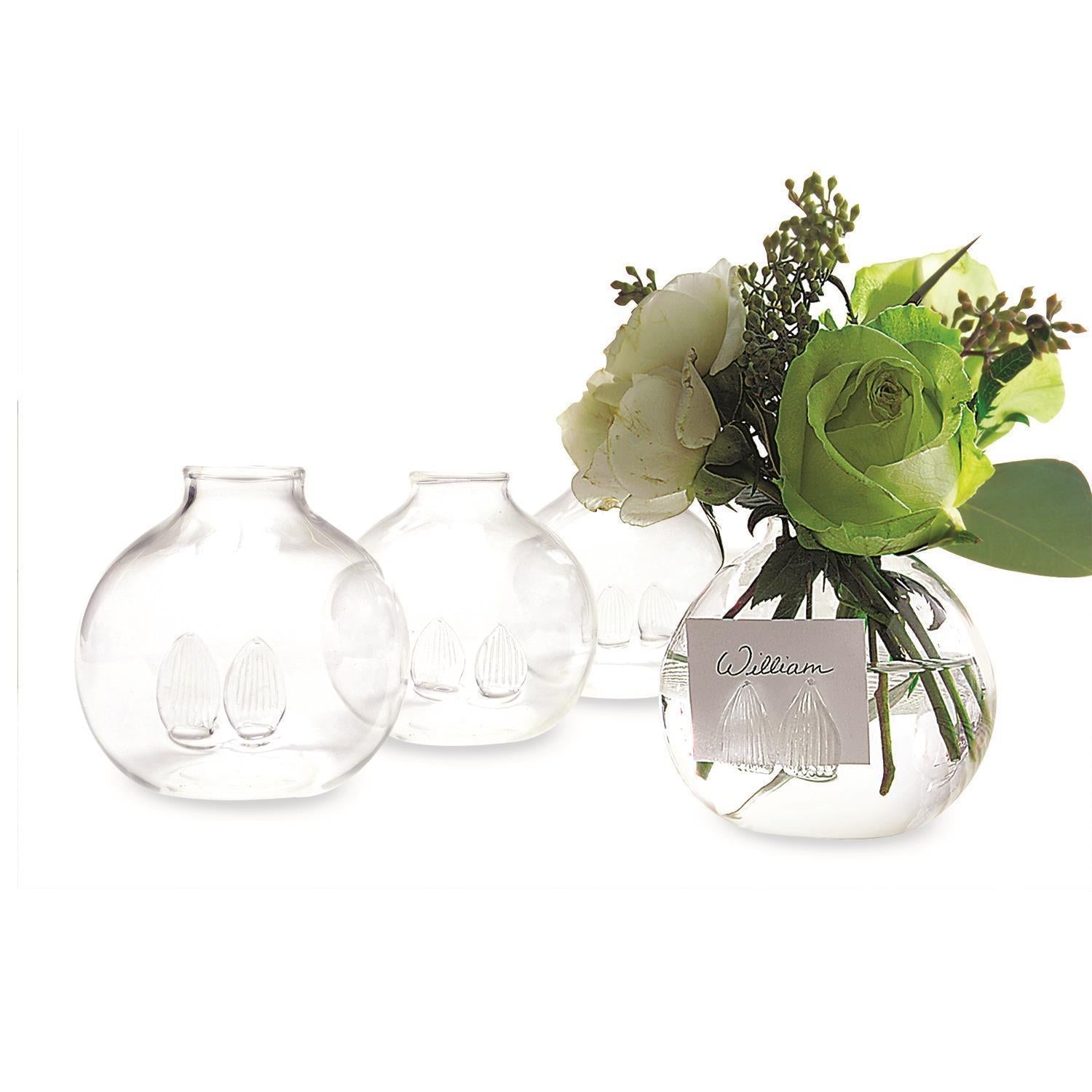 Be Seated Flower Place Card Holders, Set of 4