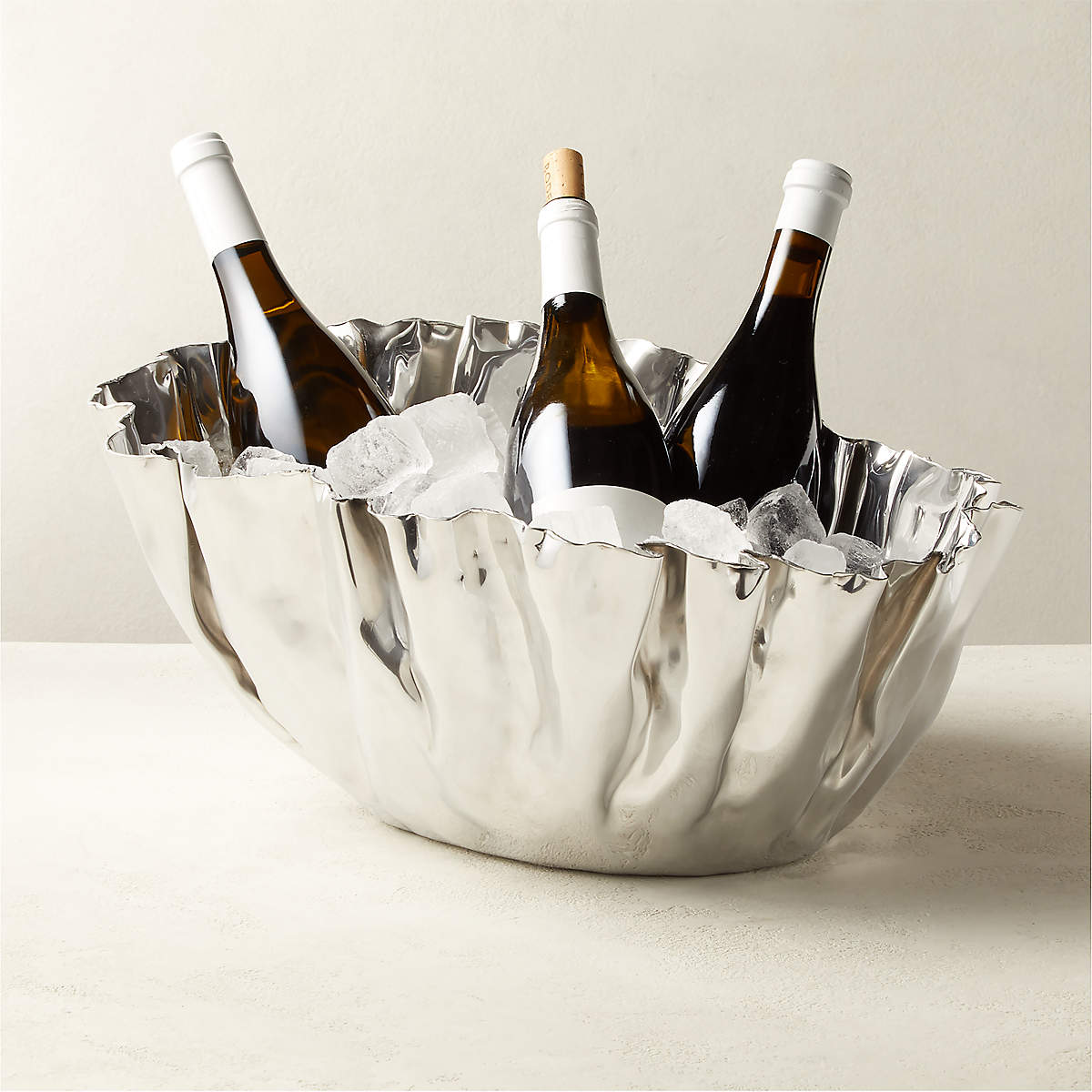 CB2 Meyer Stainless Steel Champagne/Wine Cooler