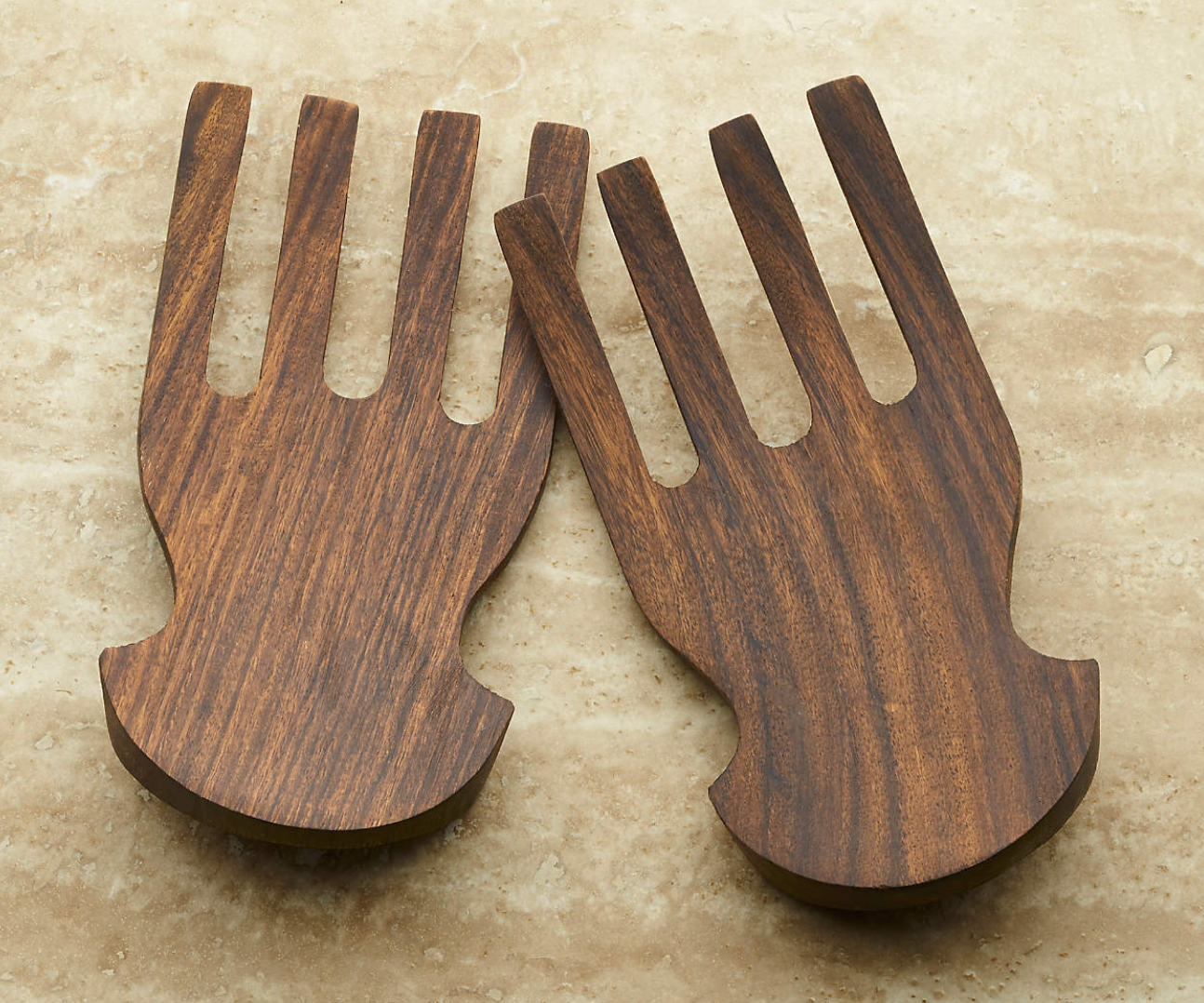 Acacia Salad Hands, Set of 2
