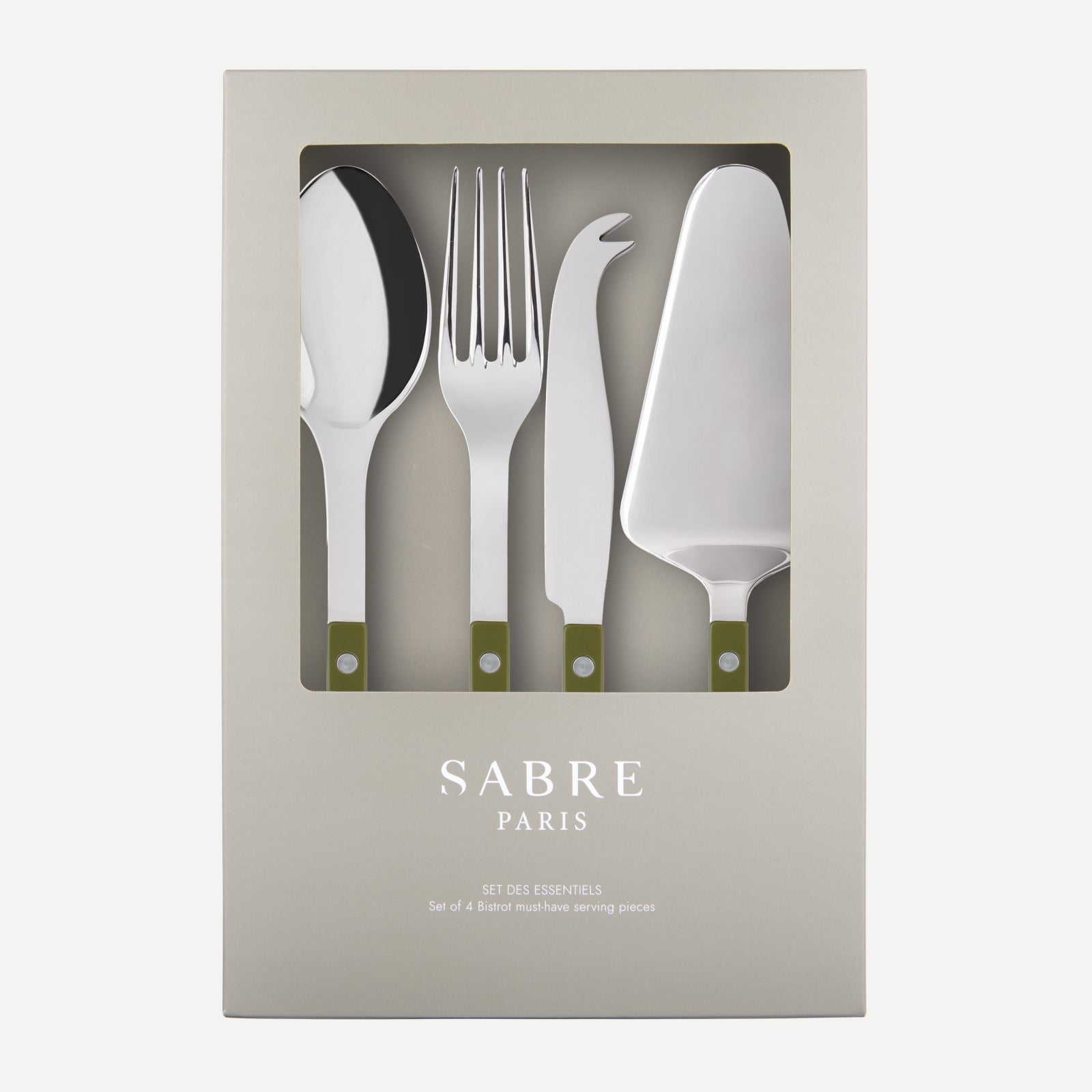 Bistrot Solid Serving Set, Green fern