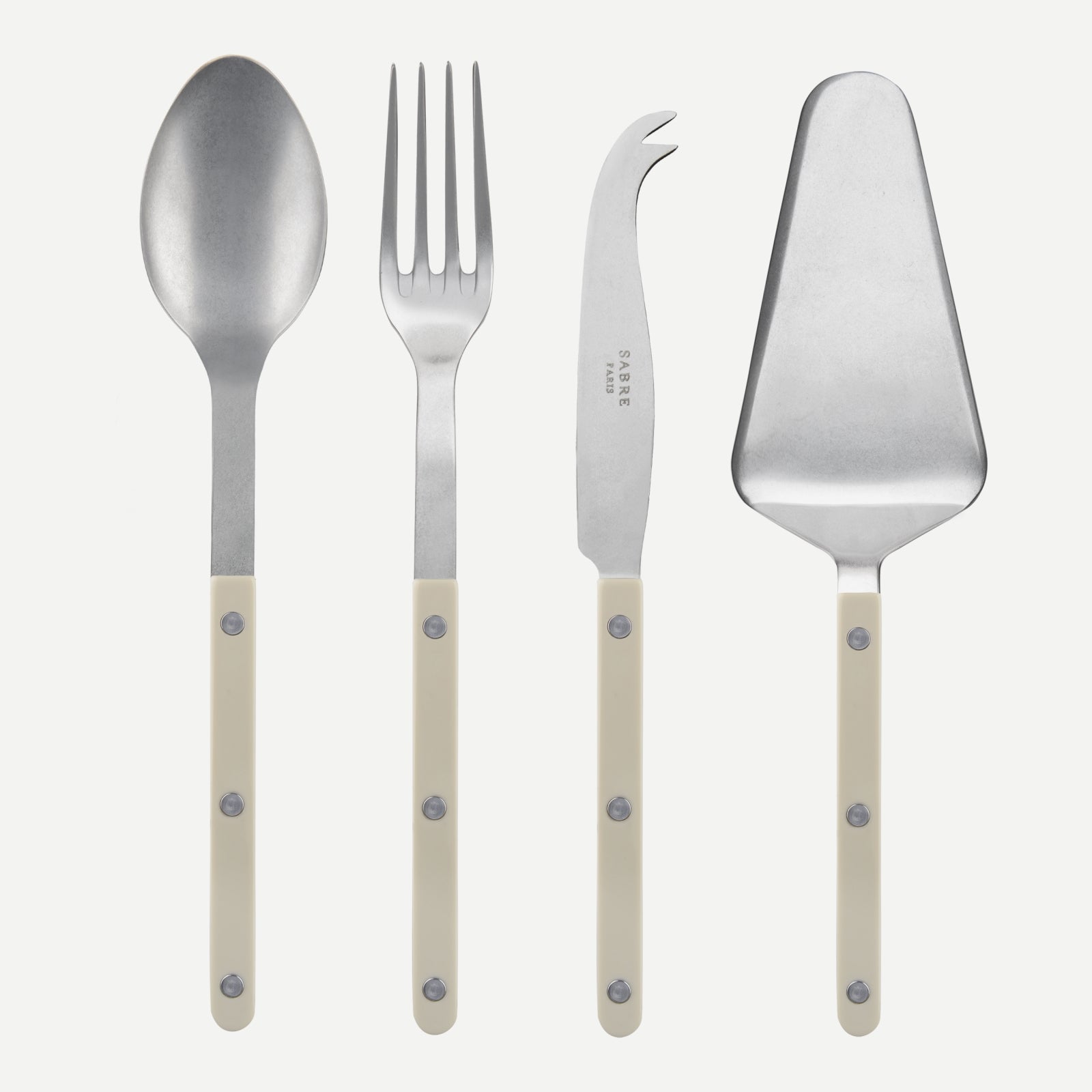 Bistrot vintage full serving set, Light kaki