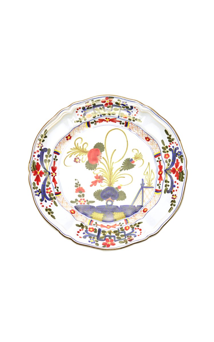 Set-Of-Four Porcelain Dessert Plates