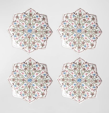 Juliska Villa Seville Scalloped Side Cocktail Plates, Set of 4