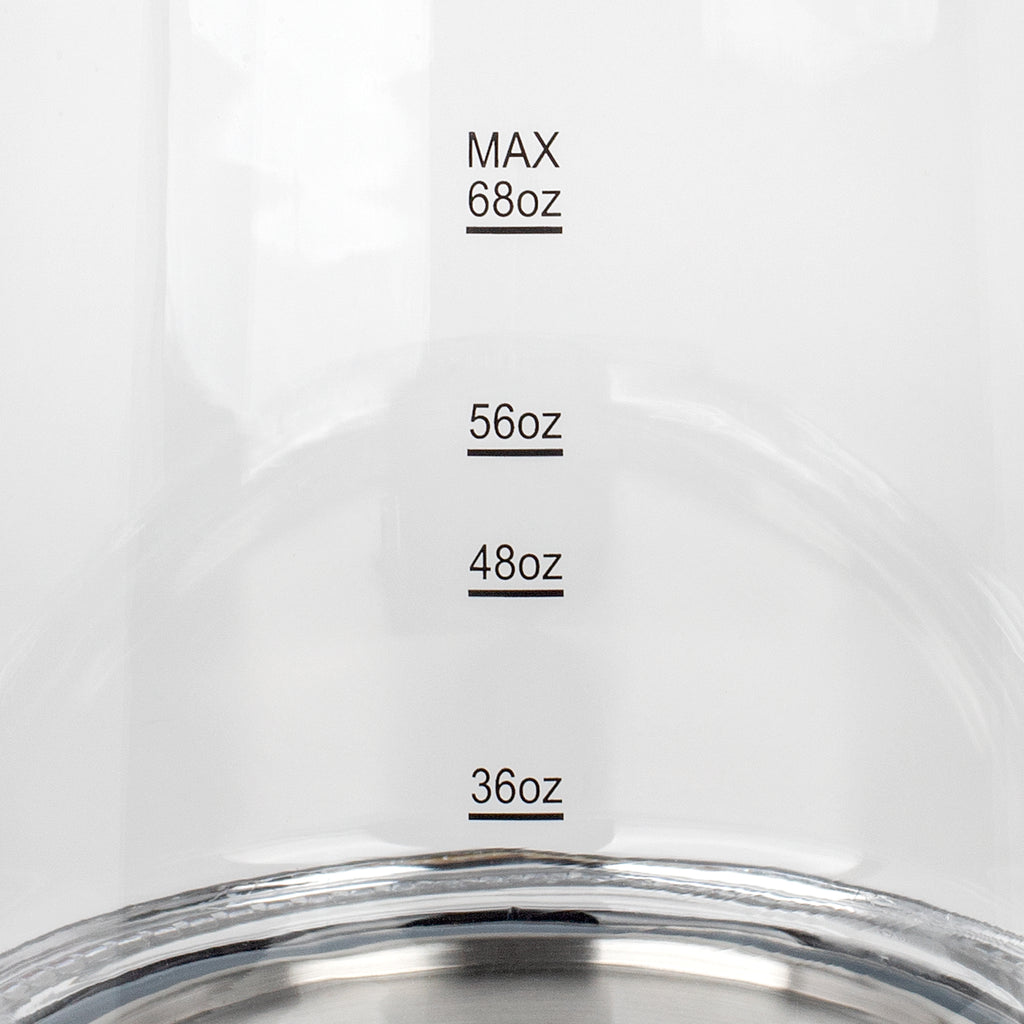 Capresso H2O Glass Water Kettle 48 Oz Capacity