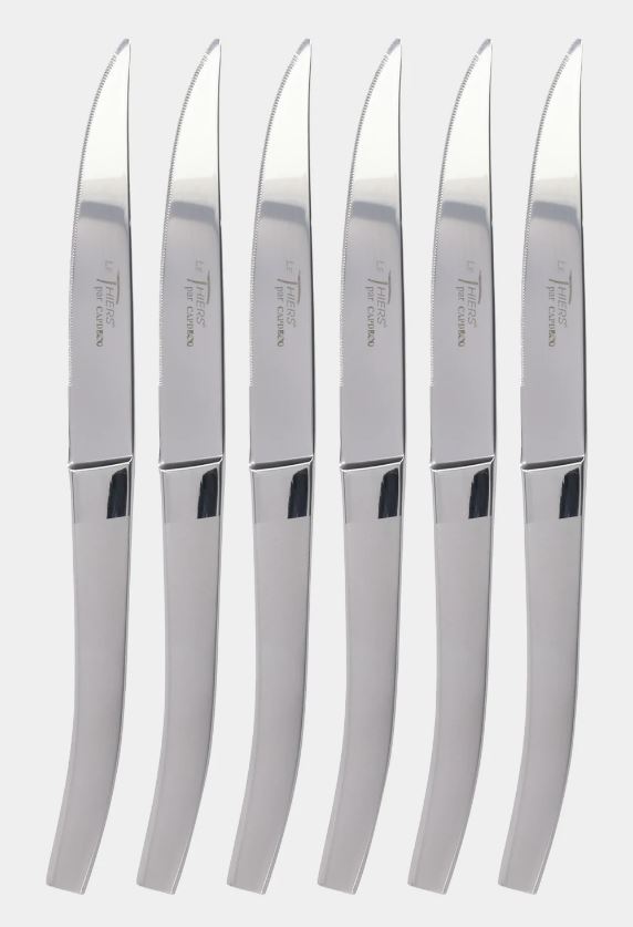 Capdeco 6-Piece Thiers Matte Finish Steak Knives