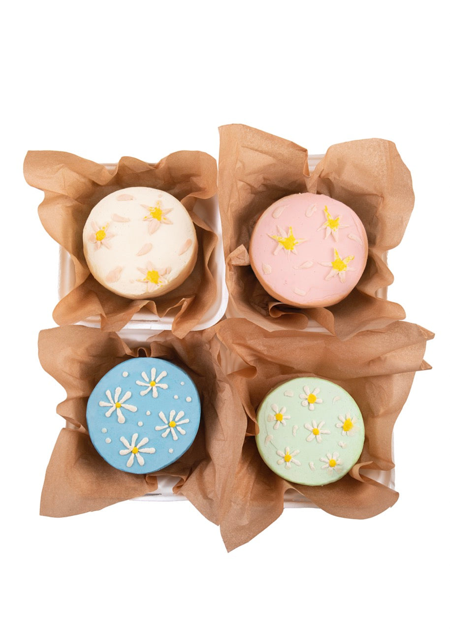 Floral Bento Box Cake Set, Set of 4