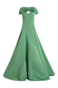 Vittoria Leaf Green Drop Waist Gown