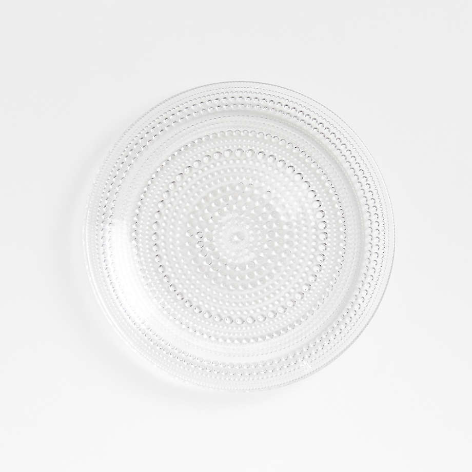 Alma Clear Glass Salad Plates, Set of 4