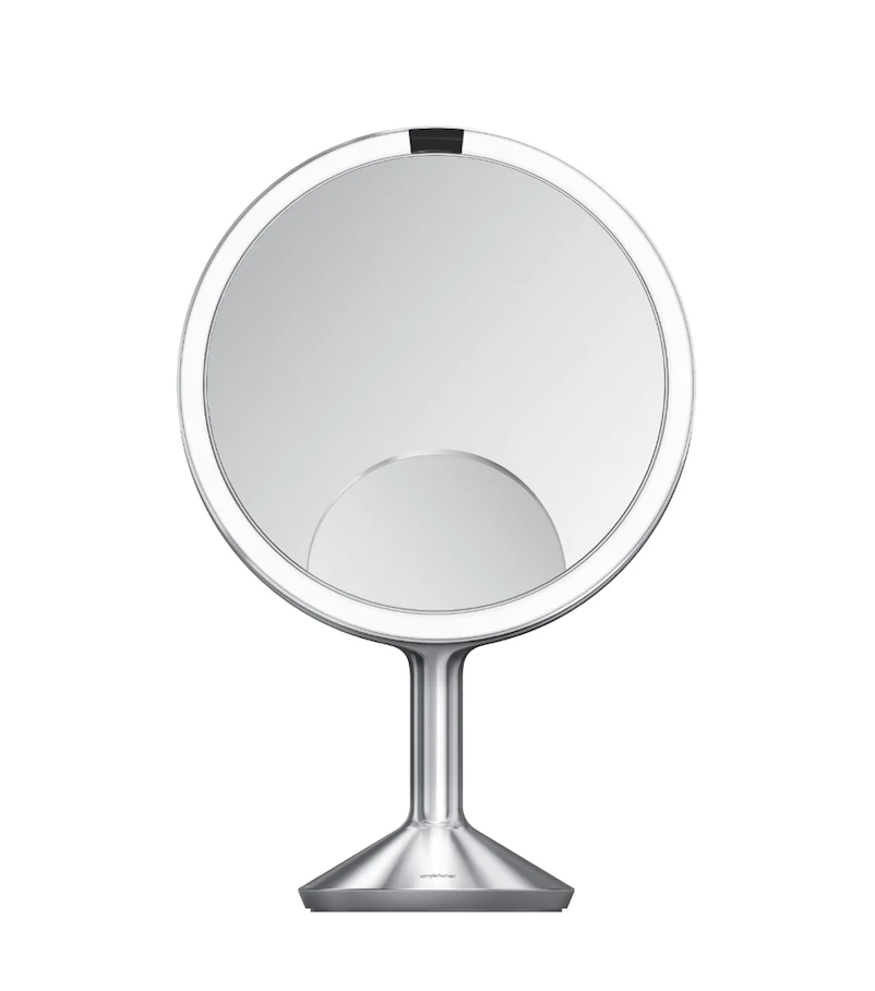 SimpleHuman Trio Max Sensor Makeup Mirror, Brushed