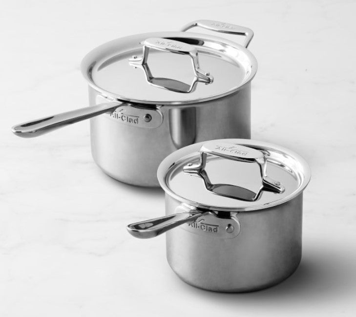 All-Clad D5® Stainless-Steel Saucepan (Set of 2)