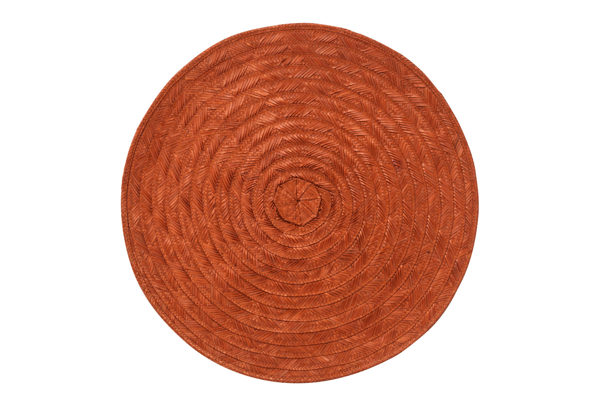 Burnt Orange Caña Placemat, Set of 4