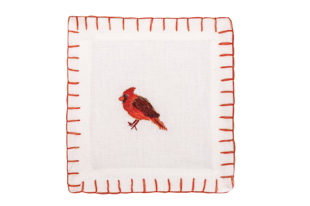 Parakeet Cocktail Napkin, Set of 4