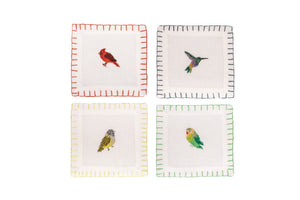 Parakeet Cocktail Napkin, Set of 4