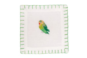 Parakeet Cocktail Napkin, Set of 4