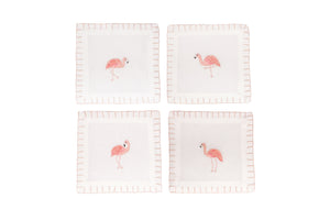 Flamingo Cocktail Napkin, Set of 4