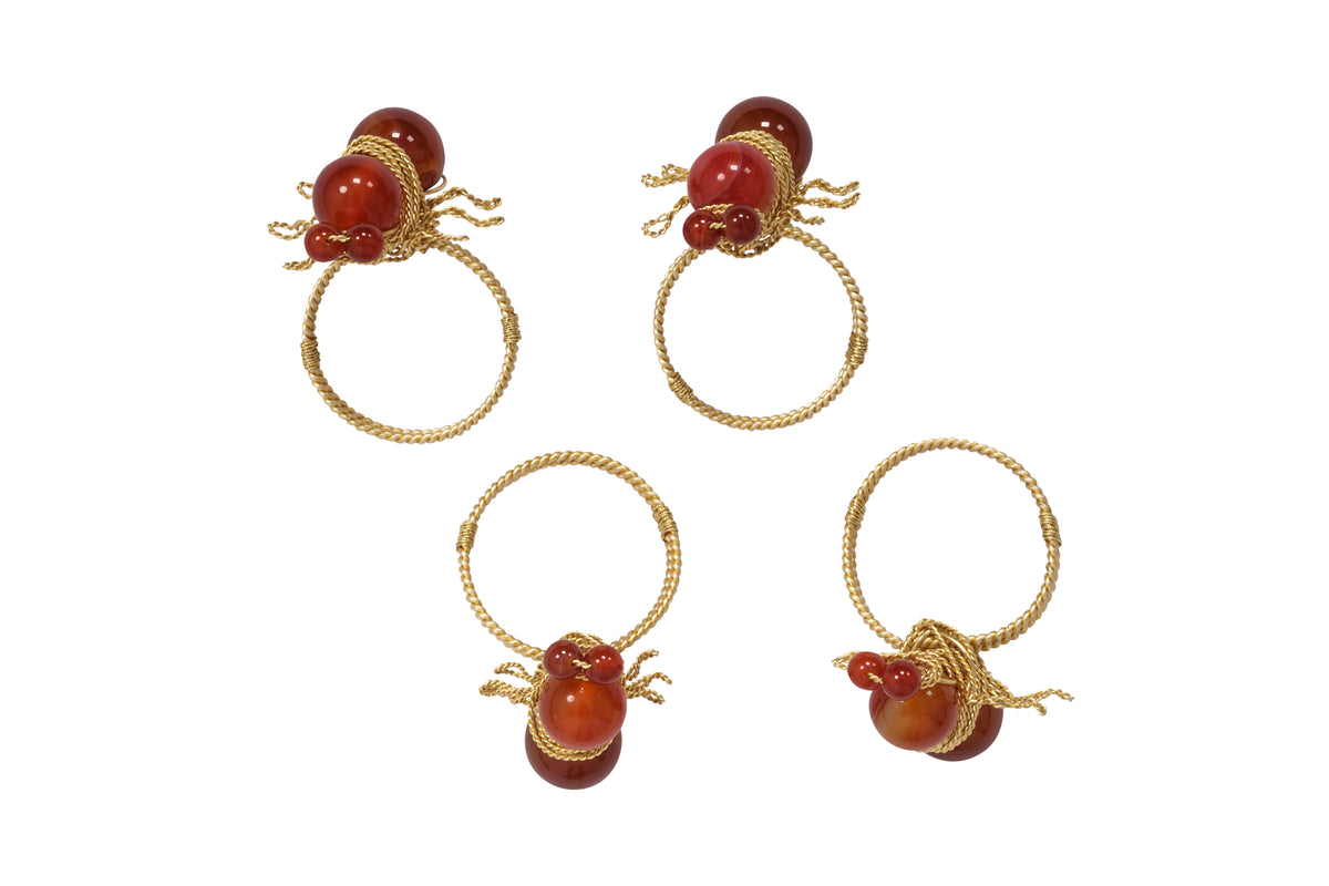 Red Ant Napkin Holders, Set of 4