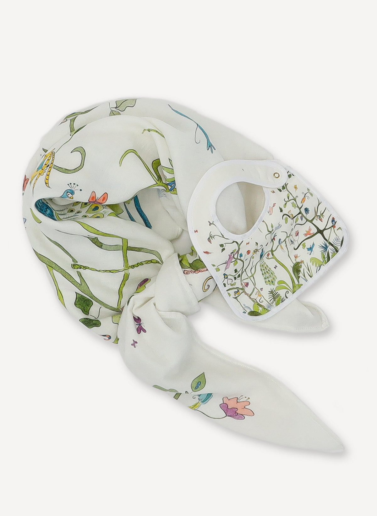 Tropical Chinoiserie Shawl Blanket