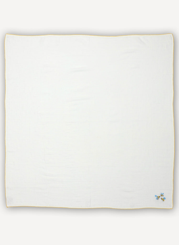 Embroidered Shawl Blanket Set