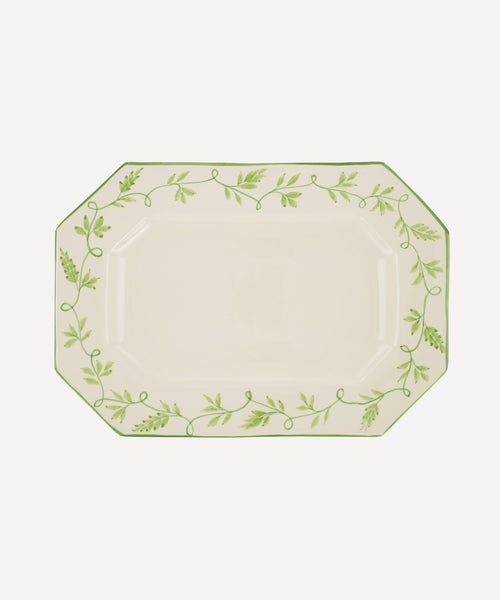 Ava Octagon Platter, Green