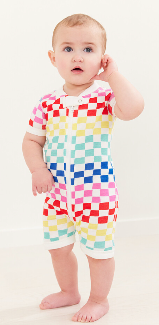 Baby Shortie Sleeper In Organic Cotton