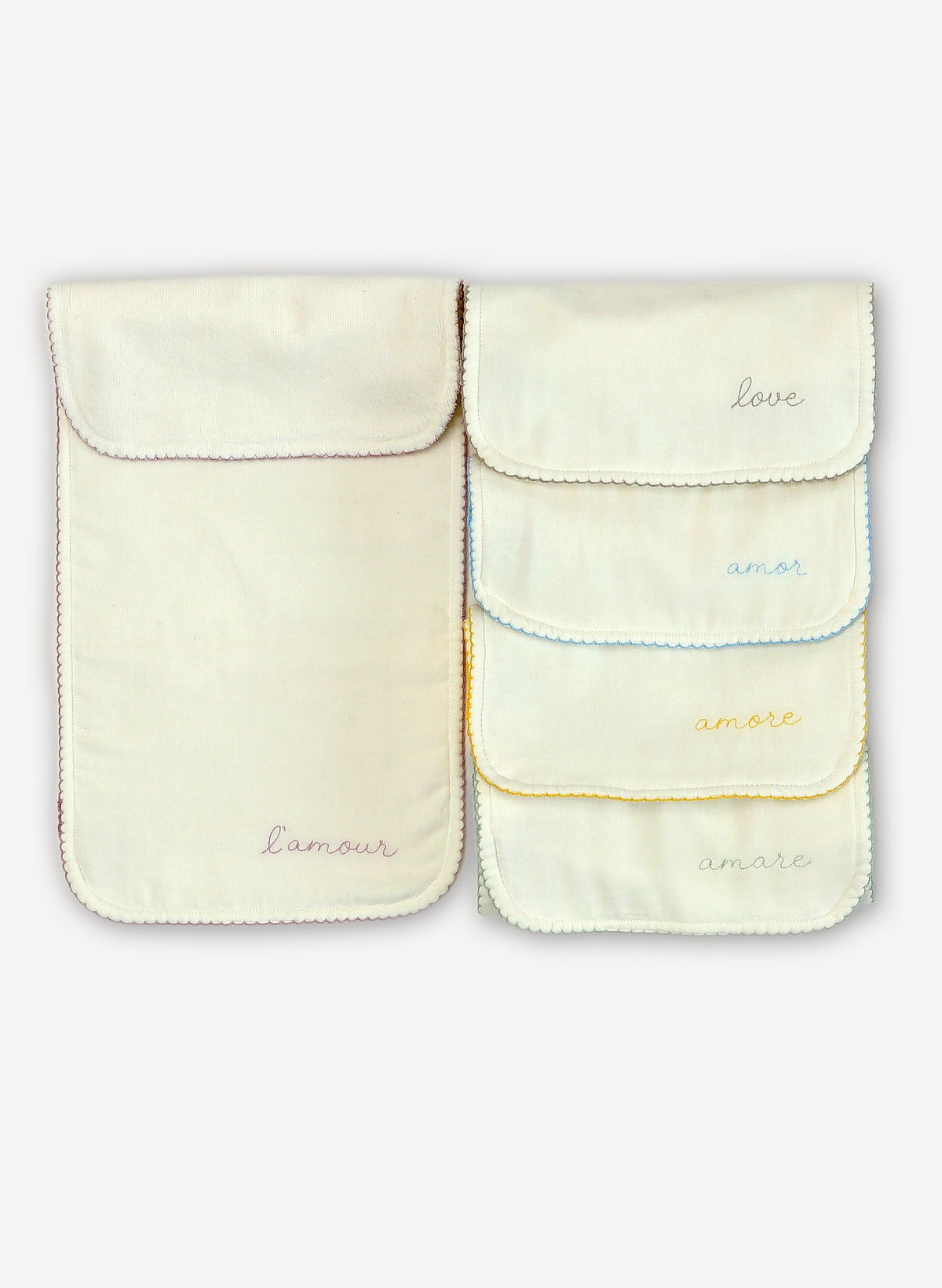 Love Languages Burp Cloth Set