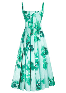 Adele Italian Duchess Dress in Emerald