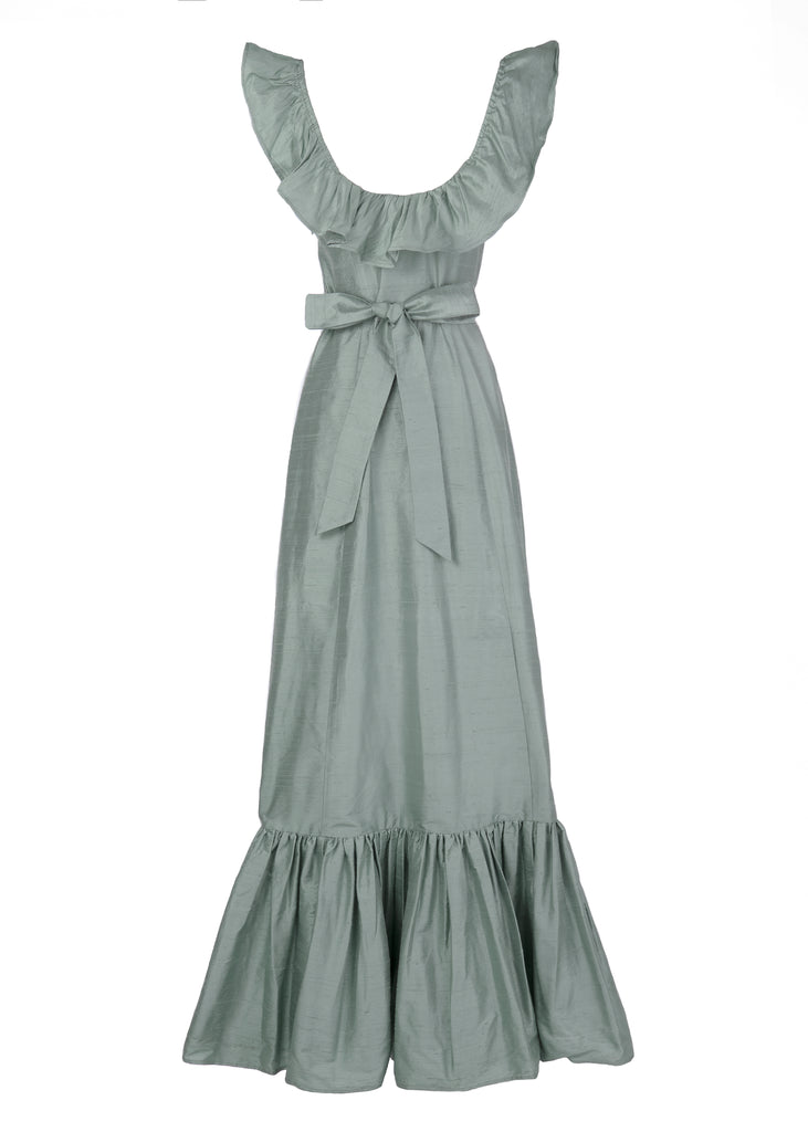 The Camille Dress In Sage | Over The Moon