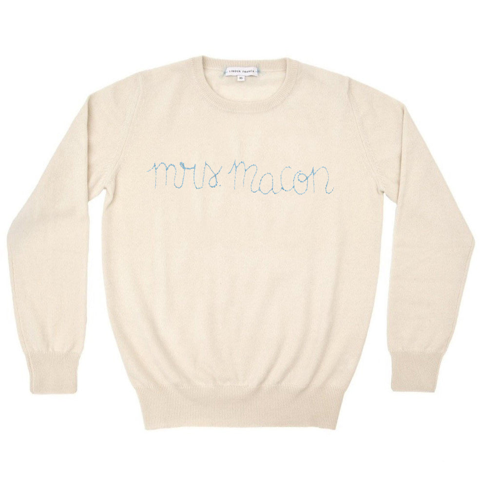 Over The Moon x Lingua Franca “Say My Name” Sweater