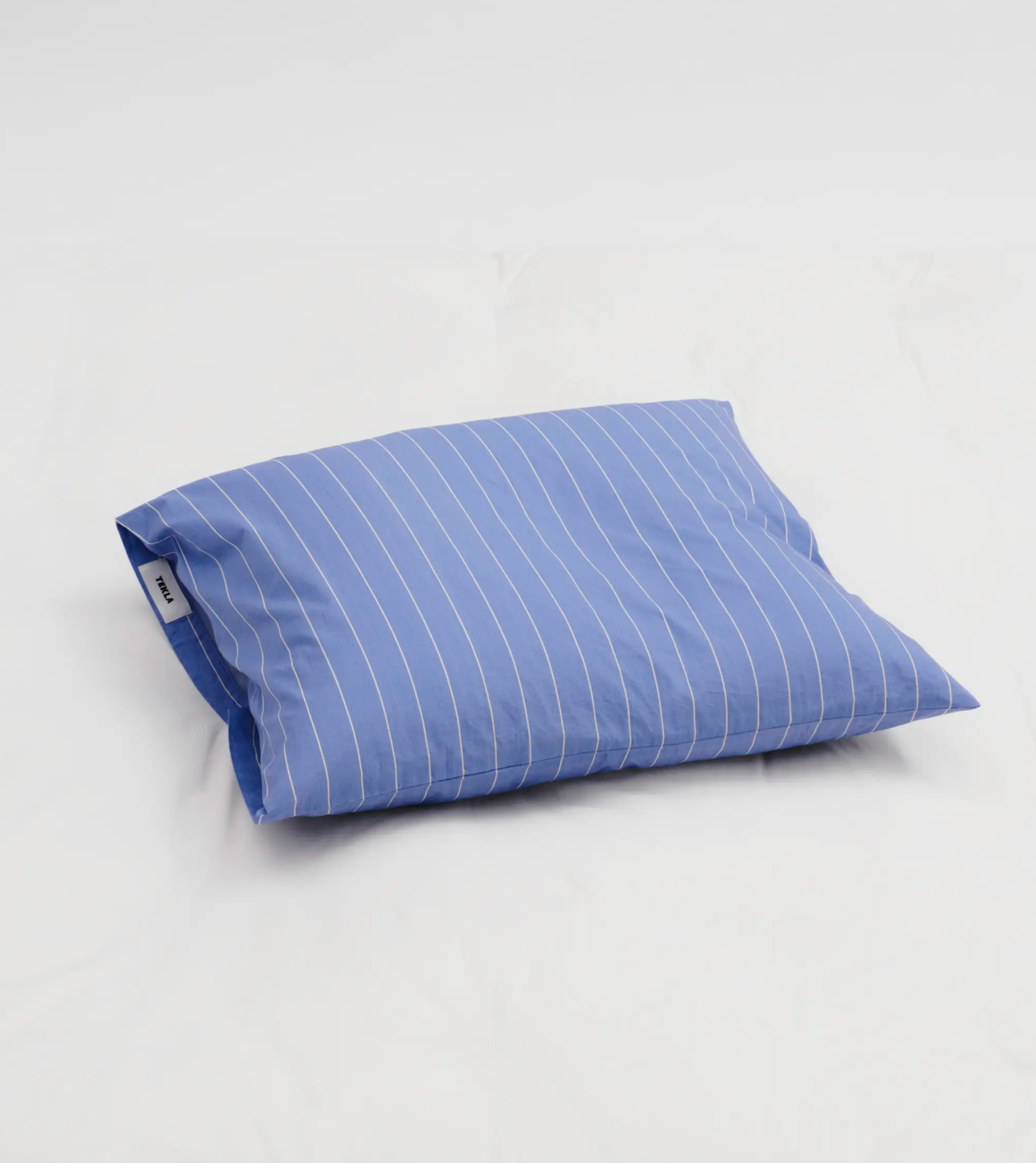 Clear Blue Stripes pillow sham