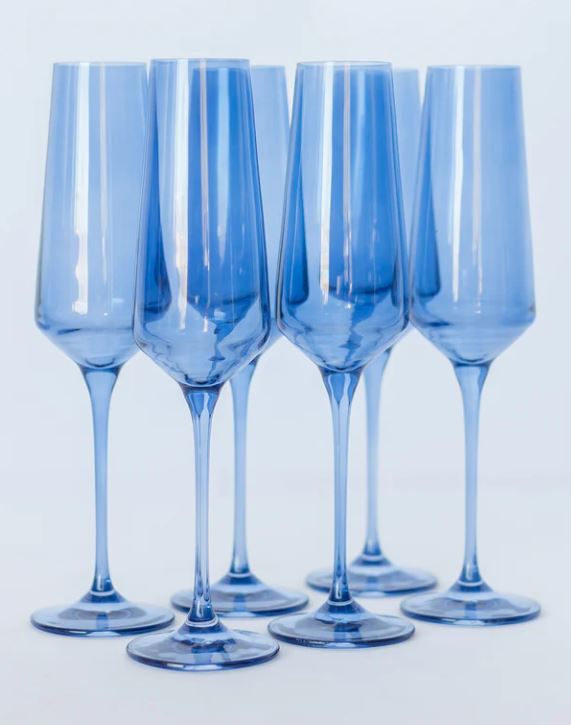 Champagne Flute - Set of 6 {Cobalt Blue}