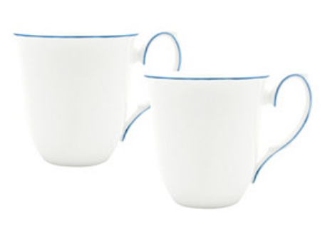 Amelie Royal Blue Mugs - Set of 2
