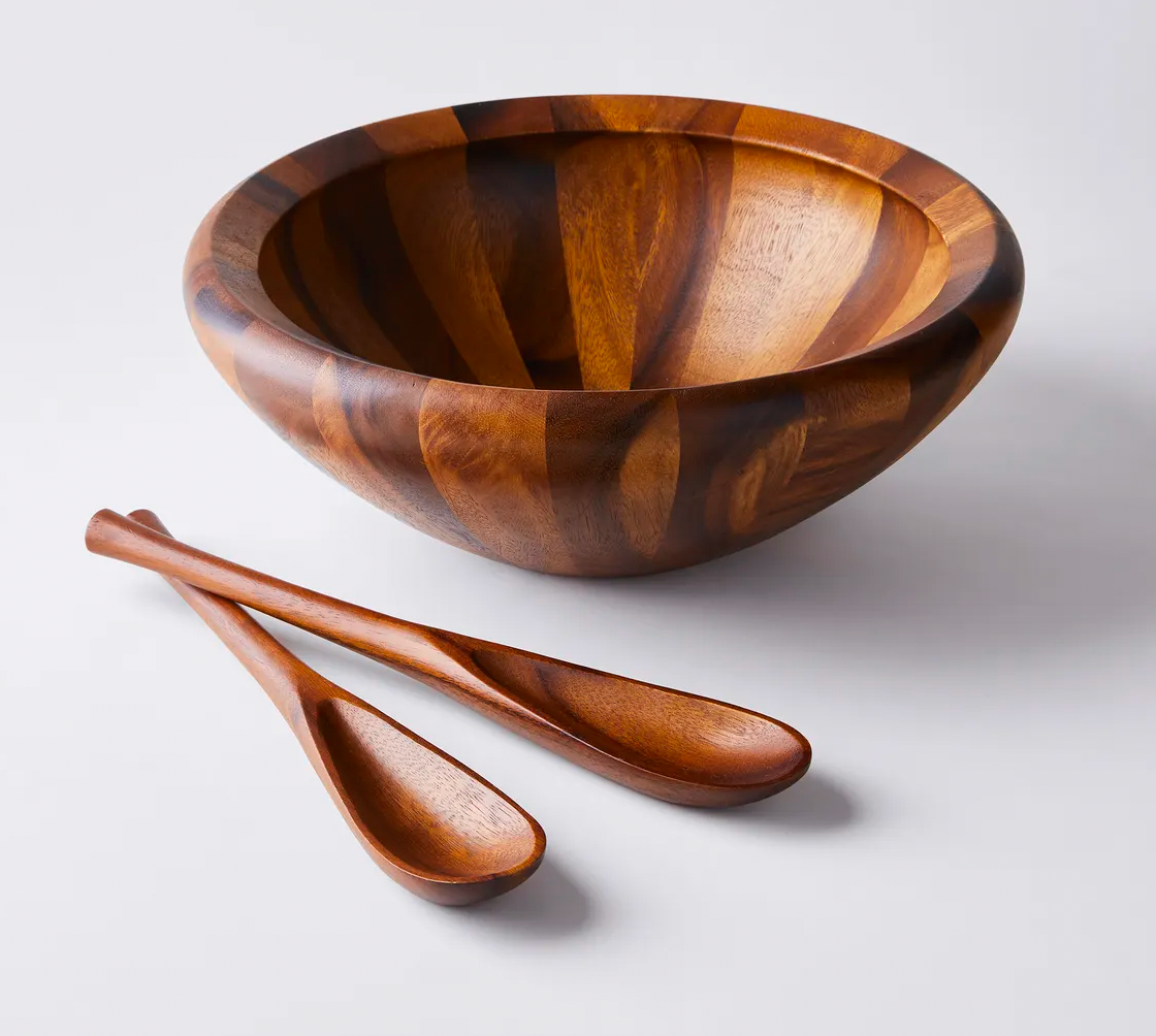 Dansk Wood Classics 3-Piece Salad Bowl Set