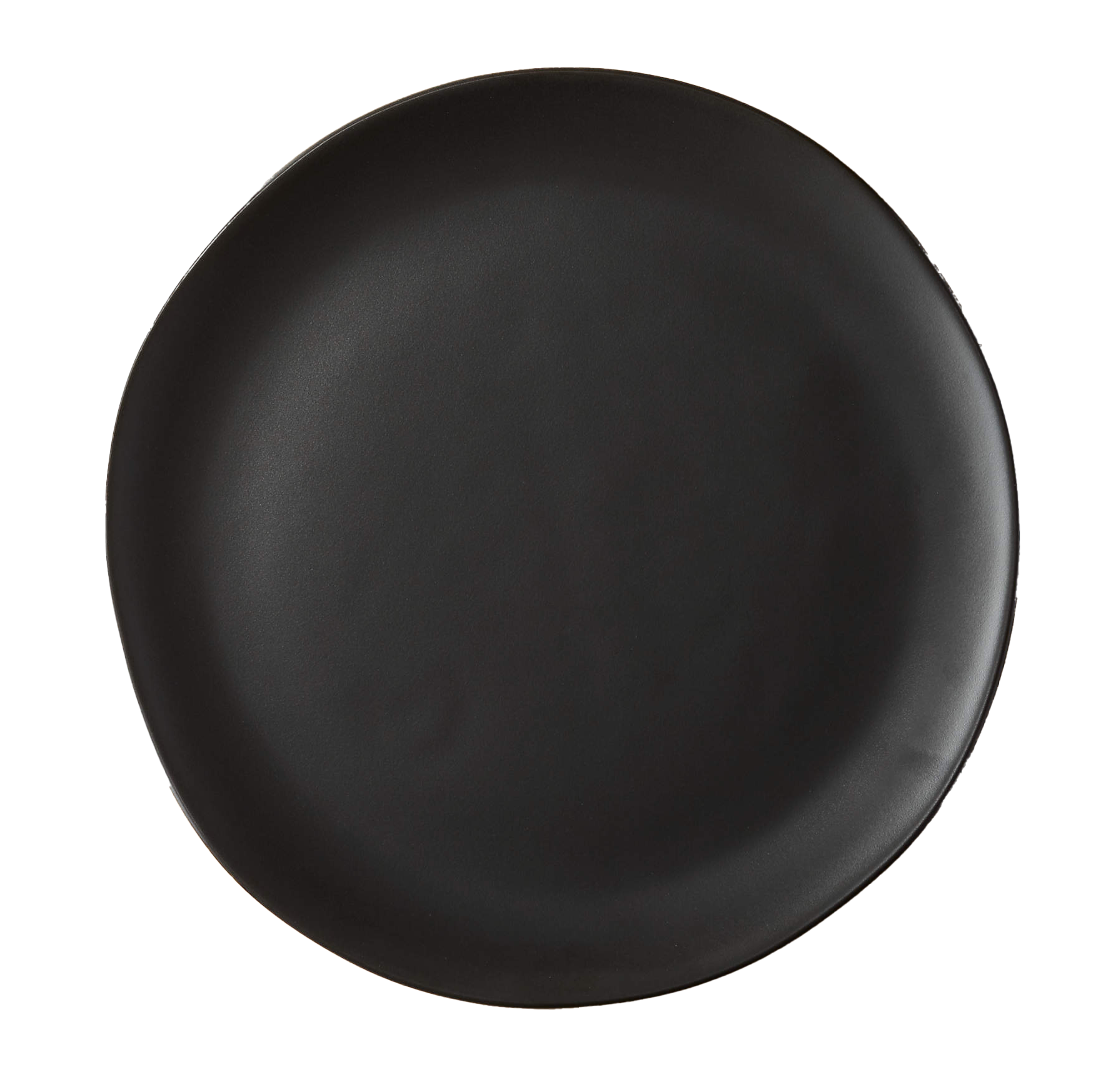 Crisp Matte Black Dinner Plates (set of 4)