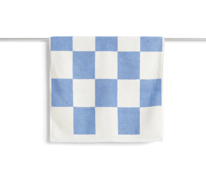 Check Bath Mat (Sky Blue)