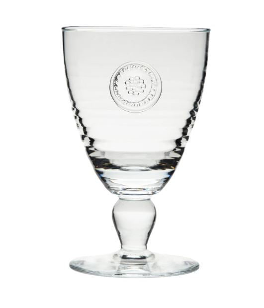 Berry & Thread Clear Footed Goblet