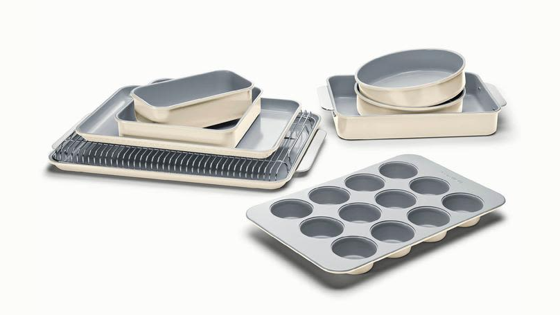 Complete 11 Piece Bakeware Set, Non-Stick & Non-Toxic Ceramic-Coating