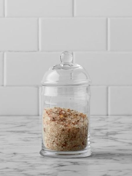 Classic Glass Bathroom Canister, Small