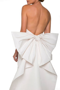 Bow Butterfly Gown in White