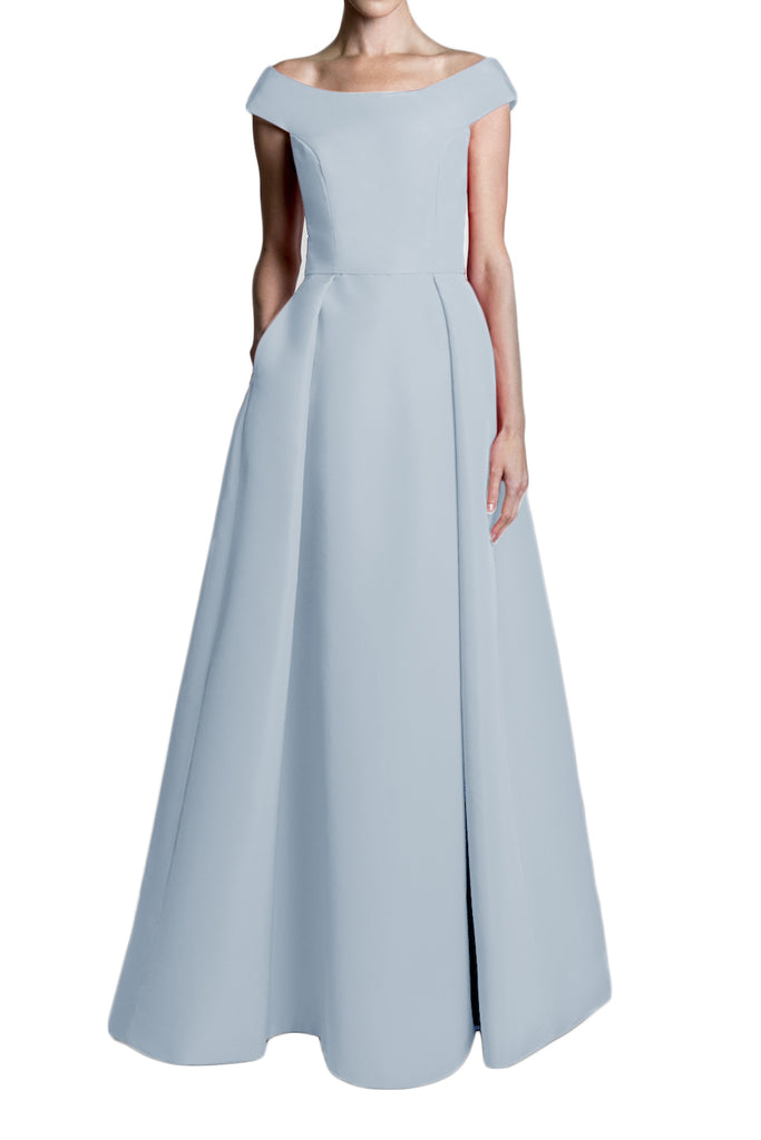 Silk Faille Off-The-Shoulder Ball Gown