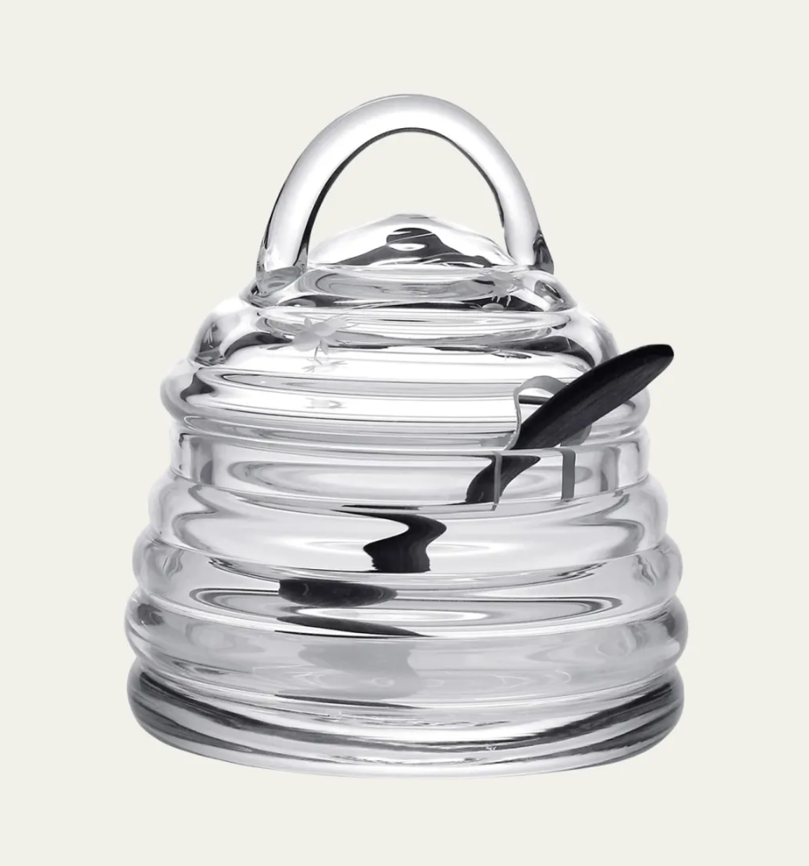 Crystal Honeybee Honey Jar