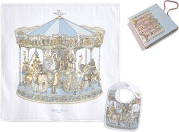 Carousel Bib & Swaddle Set