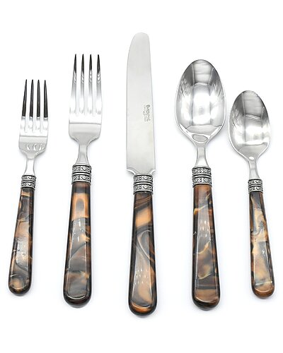 Barenthal 20pc Brown 18/10 Stainless Steel Silverware Set