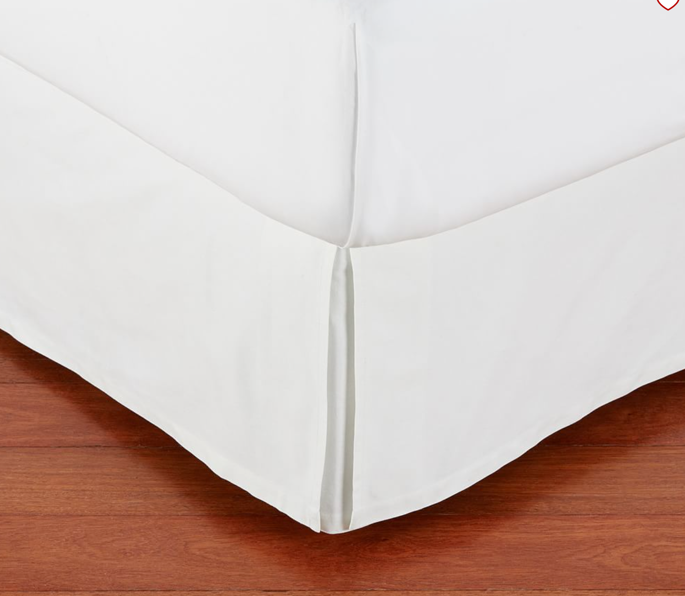 Basic Pleated Cotton Bed Skirt