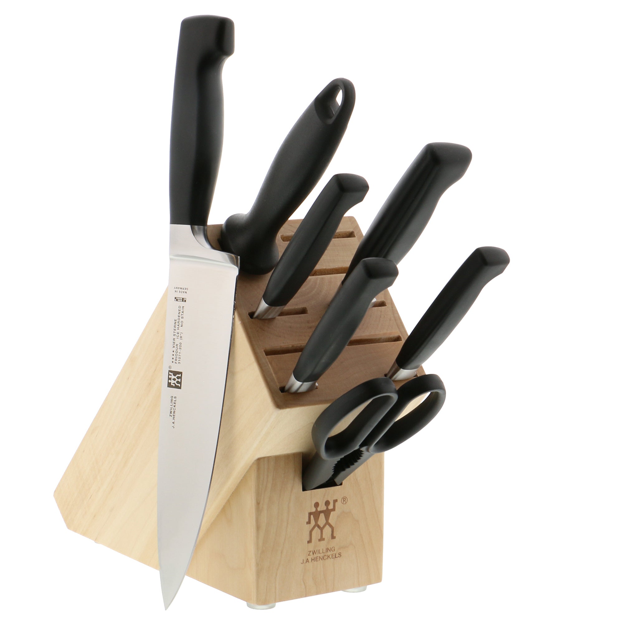 Zwilling J.A. Henckels Four Star Anniversary Knife Block Set, Set of 8