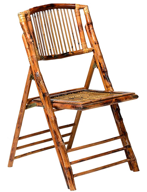 Bamboo Folding Chairs, 4 Pack
