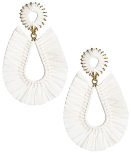 Mia Straw Raffia Earrings