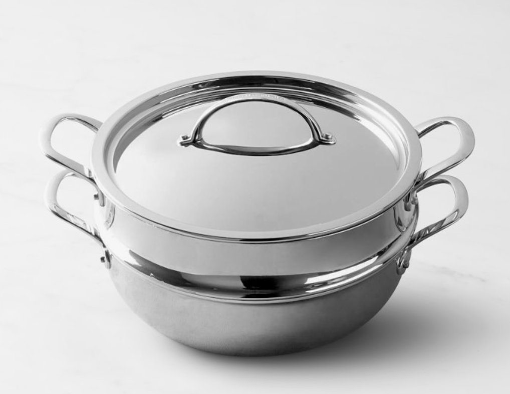 Williams Sonoma Signature Thermo-Clad™ Stainless Steel Braiser with Steamer Insert