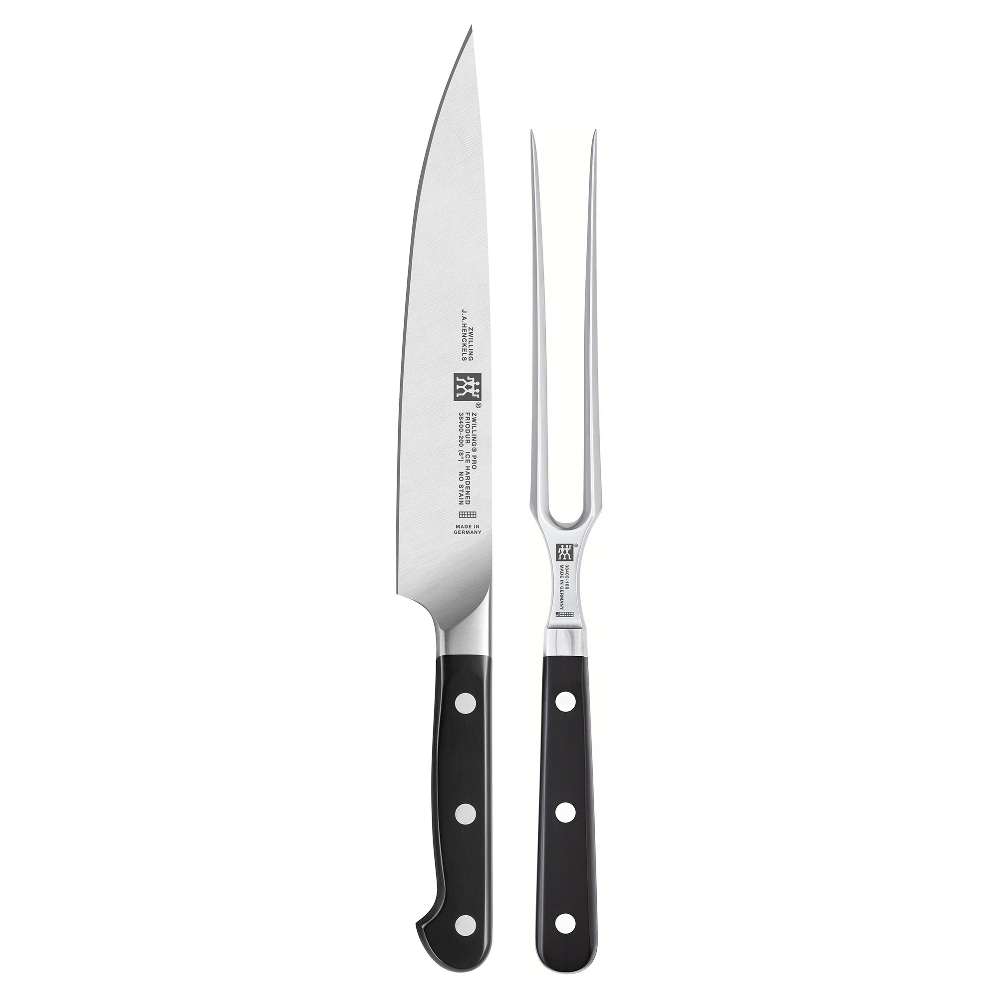 Zwilling Pro Carving Knife & Fork Set, Set of 2