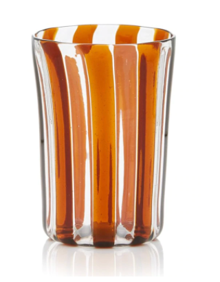 Set-of-Four Large Berlingot Striped Glasses