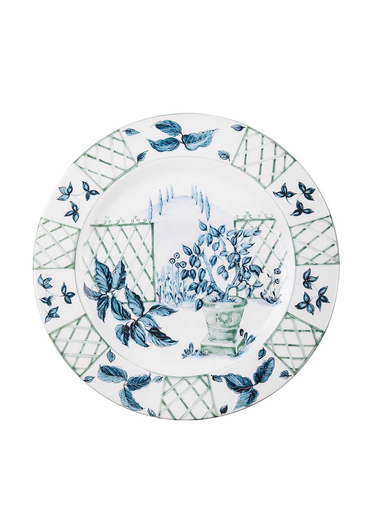 Blue Italian Views Plates Collection, Set of 6